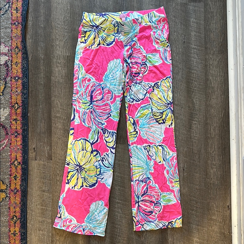 Lilly Pulitzer Pink Floral Pants